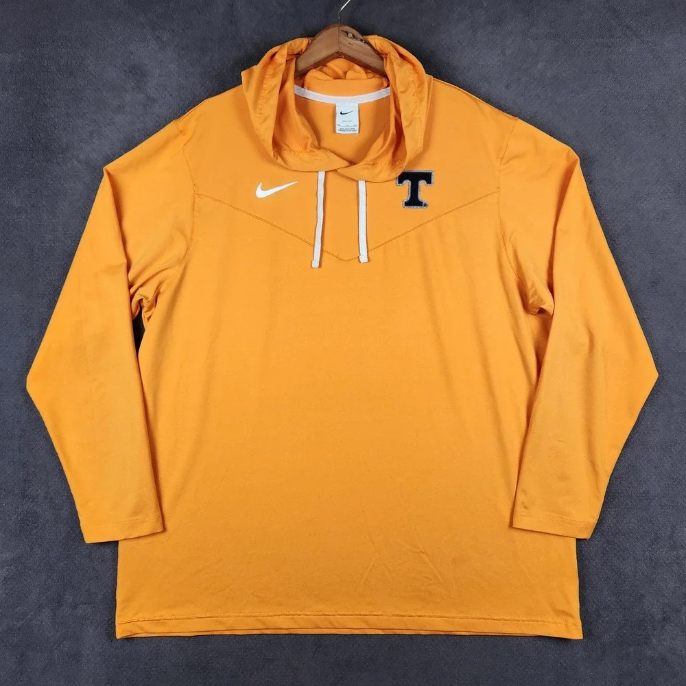 Tennessee Volunteers Nike Hoodie Mens 2XL Orange Dri-Fit Performance Pullover
